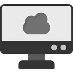 Wall Mural - Cloud Computing Icon