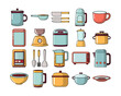 © DISTROLOGO - set of kitchenware icon vector illustration element design