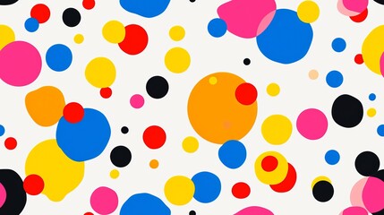 Sticker - seamless pattern with circles