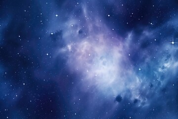 Wall Mural - Vast Universe Filled with Stars and Galaxies