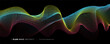 © mlakumawon - Vector wavy lines flowing dynamic colorful gradient light isolated on black background for the concept of technology, digital, communication, science, music, artificial intelligent