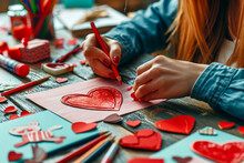 Art Of Affection: Crafting A Valentine's Day Card With Love