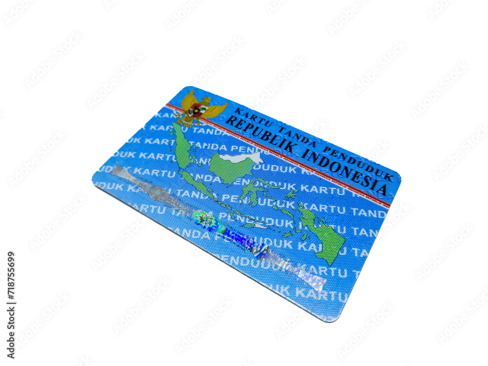 Indonesian identity card or KTP on isolated background Stock Photo ...