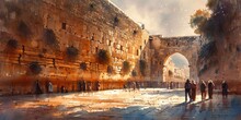 A Walk Through History: The Ancient City Of Jerusalem Generative AI