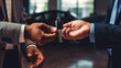© ahmed - New car owner being handed over the keys