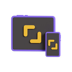 Responsive Website 3d icon