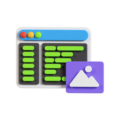 coding 3d icon