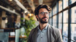 © PrettyStock - Portrait of a confident young businessman standing in an office