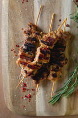 Wall Mural - Homemade kebab on a skewer