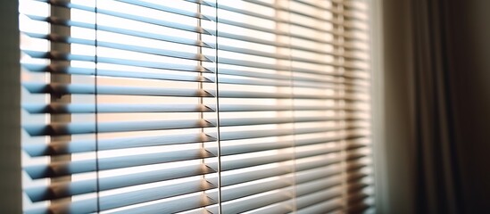 Wall Mural - Windows with blinds. Element of design. Texture composition.