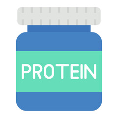 Wall Mural - Proteins icon vector image. Can be used for Fitness at Home.