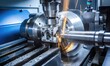 A Precision Metal Cutting Machine in Action