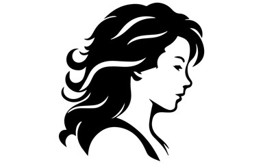 Wall Mural - woman with hair