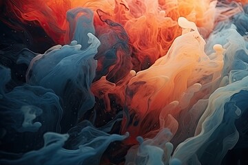 Wall Mural - acrylic colors and ink in water. abstract background. isolated. collection.