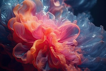 Wall Mural - acrylic colors and ink in water. abstract background. isolated. collection.
