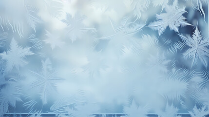 Naklejka na meble Wonderful scene formed by snowflakes, winter background