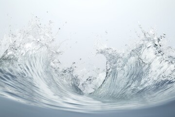 Wall Mural - Super size Water splashes collection over white background