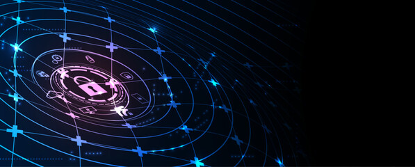 Abstract data background. Futuristic technology style. Elegant digital  background for business cyber presentations.