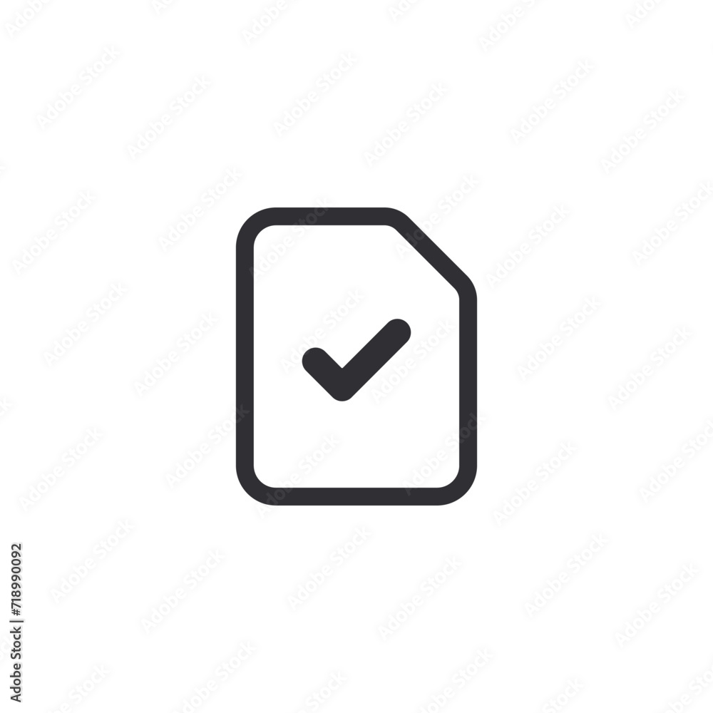 Document icon. Profile sign. Paper icon. Prepare document. Task done ...