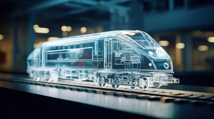 Future train model uses digital holographic app