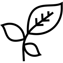 Poster - Twig Leaf Vector Icon