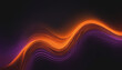 © SR07XC3 - Colorful gradient wave on black background, abstract banner design with orange and purple hues, empty space for text.
