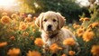 golden retriever puppy, Generated AI