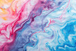blue and pink abstract background texture. Indigo ocean blue marbling with natural luxury style swirls of marble