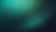Dark grainy texture background glowing teal blue green black color gradient noise texture technology web banner design, copy space