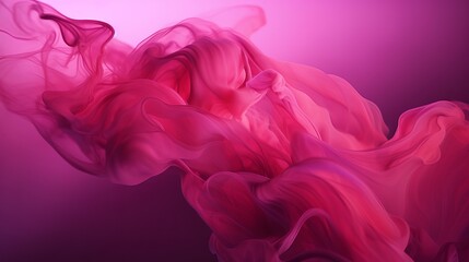 Wall Mural - A haze of pink in a dark liquid that is abstract