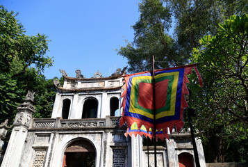 Wall Mural - Detail of the Temple of Literature in Hanoi, Vietnam