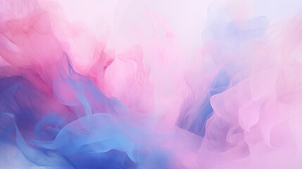 Wall Mural - A heavy pink fog with blue bits that is abstract