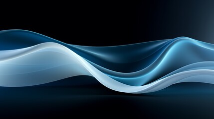 Wall Mural - Futuristic elegance is created by the abstract wave pattern of the abstract design