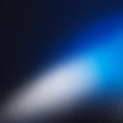 Wall Mural - white blue black blurred abstract gradient on dark grainy background, glowing light, large banner si