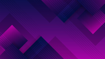 Canvas Print - Dark blue and purple gradient background with diagonal geometric shape and line. vector illustration