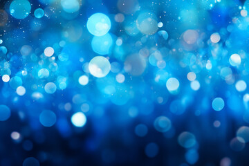 blue bokeh background