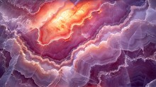 Purple Marble Background With Orange And White Veins.