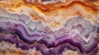 Purple marble background with orange and white veins.