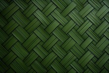 A Detailed Close-up View Of A Textured Green Woven Material.