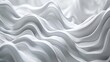 Silk waves in a 3D printing concept, layer upon layer in mechanical greys and whites, depicting the additive manufacturing process.