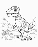 Fototapeta  - dinosaur cartoon