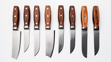 Wall Mural - Stainless steel knife set