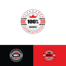 100 Satisfaction Guaranteed Free Vector Download Warranty Badge 100 Guarantee Of Quality 