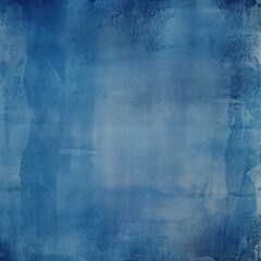  Indigo watercolor abstract painted background on vintage paper