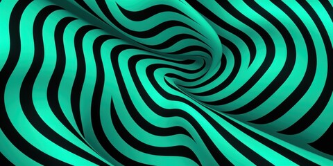 Wall Mural - Jade groovy psychedelic optical illusion background