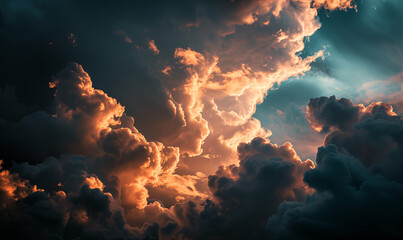 Wall Mural - dramatic sky