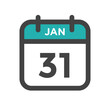 January 31 Calendar Day or Calender Date for Deadlines or Appointment