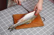 Salmon cutting