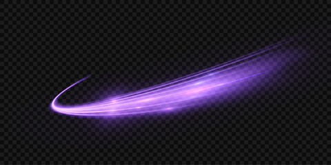 Fototapete - Shiny purple glowing sparkling spiral with magic vector effect of magic sparkling dust particles. A light painting illustrating the movement of energy.