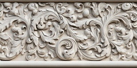 Wall Mural - Antique stone ornament in seamless pattern.